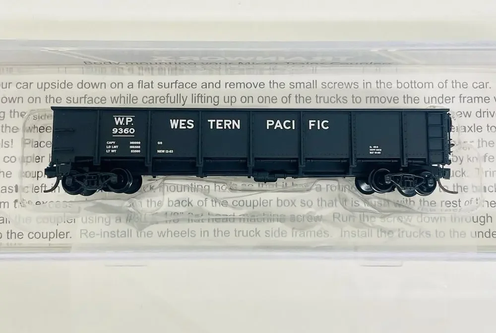 Trainworx N Western Pacific GS Gondola #9360 2621-23 New